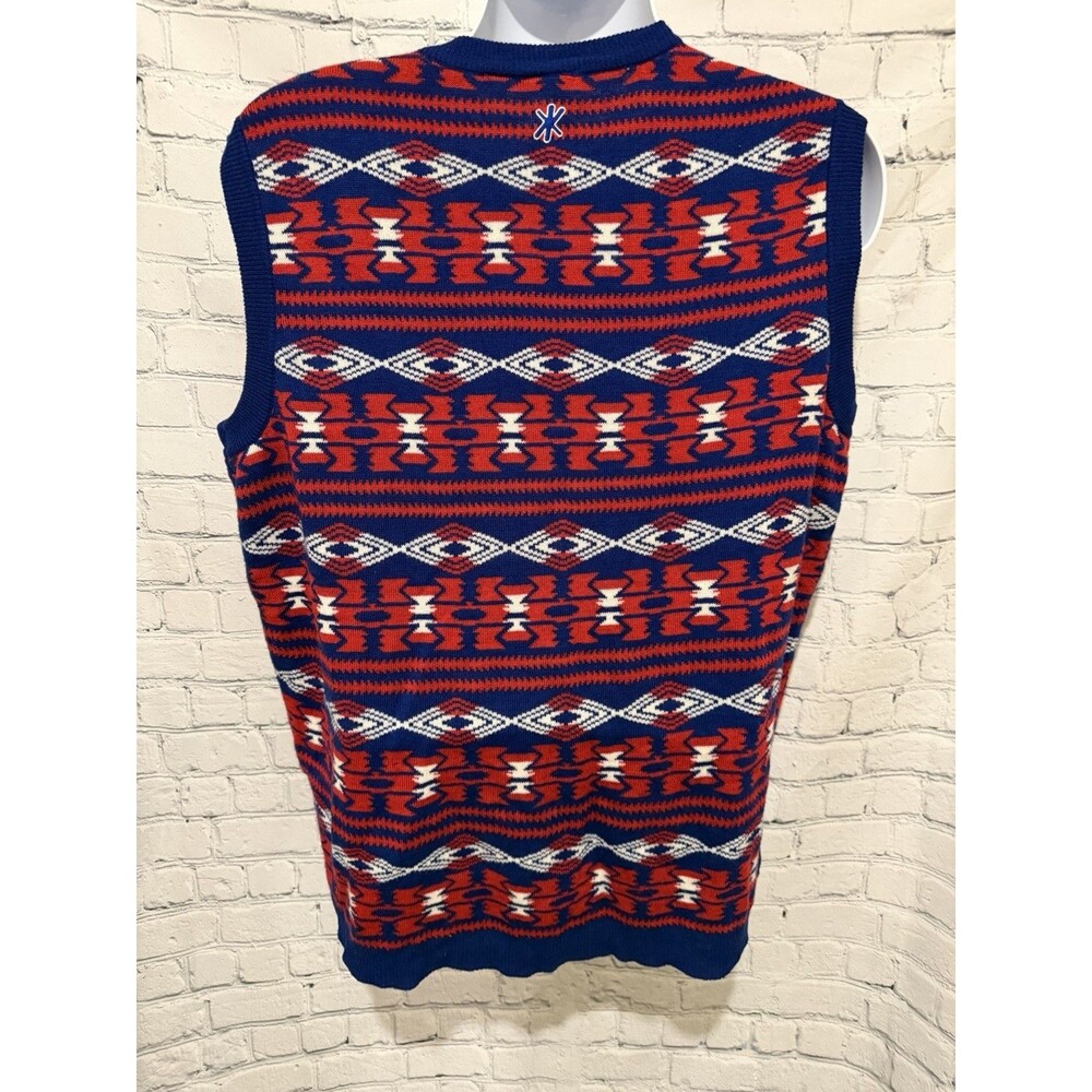 New York Giants Ugly Sweater Vest Christmas NFL Team Apparel Men XXL Acrylic - Picture 4 of 6